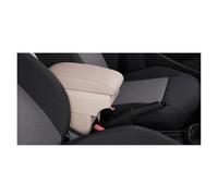 Braccioli Auto Per Fiat Per Panda II Modello Scatola Portaoggetti A Doppio Bracciolo Vano Cruscotto Auto Con Portabicchieri Porta USB Bracciolo Centrale(C-Beige)