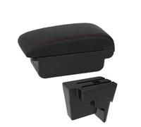 Braccioli Auto Per Kia Per K3 Accessori Interni Auto Scatola Portaoggetti Bracciolo Console Centrale Non È Necessario Praticare Fori Danneggerà Il Bracciolo Centrale(B2 Red line 3 USB)