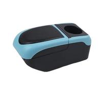 Braccioli Auto Per Mitsubishi Per Attrage Per Mirage 2000-2022 Box Bracciolo Girevole Grande Spazio Center Console Scatola Di Immagazzinaggio Bracciolo Centrale(A5 black-blue 6USB)