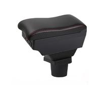 Braccioli Auto Per Opel Per Corsa F Scatola Bracciolo Portaoggetti Pannello Controllo Centrale Supporto Gomito Conducente Bracciolo Centrale(E-Black red line)