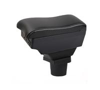 Braccioli Auto Per Opel Per Corsa F Scatola Bracciolo Portaoggetti Pannello Controllo Centrale Supporto Gomito Conducente Box Bracciolo Centrale(E-Black white line)