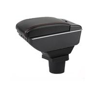 Braccioli Auto Per Opel Per Corsa F Scatola Bracciolo Portaoggetti Pannello Controllo Centrale Supporto Gomito Conducente Box Bracciolo Centrale(F-Black red line)