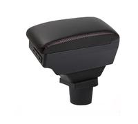 Braccioli Auto Per Opel Per Corsa F Scatola Bracciolo Portaoggetti Pannello Controllo Centrale Supporto Gomito Conducente Box Bracciolo Centrale(D-Black red line)