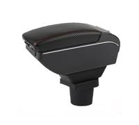 Braccioli Auto Per Opel Per Corsa F Scatola Bracciolo Portaoggetti Pannello Controllo Centrale Supporto Gomito Conducente Box Bracciolo Centrale(A-Black red line)