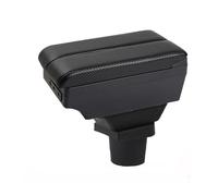 Braccioli Auto Per Opel Per Corsa F Scatola Bracciolo Portaoggetti Pannello Controllo Centrale Supporto Gomito Conducente Bracciolo Centrale(C-Black black lines)