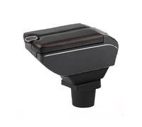 Braccioli Auto Per Opel Per Corsa F Scatola Bracciolo Portaoggetti Pannello Controllo Centrale Supporto Gomito Conducente Bracciolo Centrale(B-Black red line)