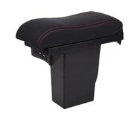 Braccioli Auto Per Peugeot 2008 2012-2018 Scatola Di Immagazzinaggio Per Auto Con Ricarica USB Dettagli Interni Accessori Bracciolo Centrale(A Black red 3USB)