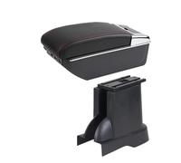 Braccioli Auto Per Suzuki Per Alto 2008-2016 Auto Bracciolo Box Centrale Scatola Di Immagazzinaggio Interni Dedicato Retrofit Accessori Bracciolo Centrale(C red line 7USB)