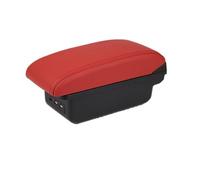 Braccioli Organizer Compatibile Con Clio 4 Per Clio Per Captur 2015 2016 2017 2018 Console Centrale Bracciolo Box Accessori Auto Scatola Portaoggetti Portacenere USB(B1 red)
