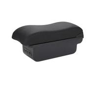 Braccioli Organizer Compatibile Con Dacia Per Duster Scatola Bracciolo Per Auto Scatola Portaoggetti Con Superficie Curva Accessori Bracciolo Console Centrale A Doppio Strato 3USB(Black line)