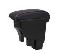 Braccioli Organizer Compatibile Con Fit Per Jazz 2002 2003 2004 2005 2006 2007 Scatola Bracciolo Console Centrale Doppio Strato Scatola Portaoggetti Bracciolo Auto Accessori Auto(White line)