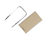 Braccioli per auto Adatto per Buick Lacrosse, copri bracciolo centrale per auto, portabicchieri, striscia di rivestimento, anello rifinitura(Set Beige Silver)