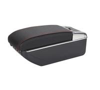 Braccioli per auto Compatibile Con Fiat Per Panda Cross 4x4 Scatola Bracciolo Per Auto Parti Interne Scatola Portaoggetti Console Centrale Bracciolo Console Centrale USB A Doppio Strato(Red line)