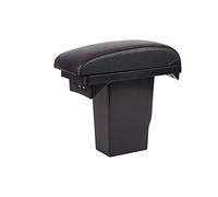 Braccioli per Auto, Console, portaoggetti Accessori per Auto, portaoggetti bracciolo, per Peugeot, per Il 2008 (B1 Red Line 3USB)