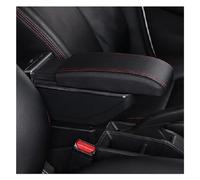 Braccioli Per Auto Per T&oyota Per Yaris Per Vitz 2006-2011 Auto Bracciolo Box Center Console Scatola Immagazzinaggio Girevole A Scomparsa Doppio Strato Braccioli(B Styke Black Red)