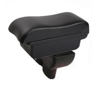 Braccioli per auto Per VW Per Touran Caddy Box Bracciolo Console Centrale Custodia Portaoggetti Supporto Per Gomito Del Conducente Fibra Carbonio(B-3USB-Black line)