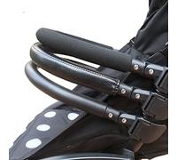 Braccioli per passeggino, barra maniglia paraurti passeggino in lega di alluminio, passeggino paraurti in tre materiali, barra maniglia impugnatura paraurti carrello per la maggior parte dei passeggin