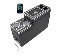 Braccioli Vano Contenitore PER F&ord Per Tourneo 2009-2018 Row Front Railing Box Set Bracciolo Business Central Store Business Car Mobile USB(5th Black)