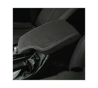 Braccioli Vano Portaoggetti Per BMW F30 F31 Serie 3 2013-2019 Console Centrale Bracciolo Box Copertura Protettiva In Pelle Trim Accessori(Suede White Thread,Right Hand-drive)