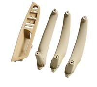 Bracciolo Auto Anteriore Sinistro Lato Guida LHD Maniglia Interna Pannello Interno Tira Rivestimento Copertura per B&MW E70 E71 X5 X6 2006-2014(4pcs Beige)