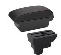 Bracciolo Auto Centrale Console Bracciolo Schienale Auto Scatola Portaoggetti For Parti Interne Accessori For Parti Di Retrofit Per Opel Per Corsa D MNGNCBXWK(C1 Black red NO USB)