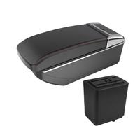 Bracciolo Auto Centrale Console For La Modifica Del Bracciolo Dell'auto Per Citroen Per Berlingo Consolle Centrale Rialzata, Scatola Portaoggetti A Doppio Strato MNGNCBXWK(B1 straight red line)