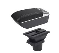 Bracciolo Auto Centrale Console Per VW Per UP Bracciolo For Auto Console Box Portaoggetti Accessori For Auto Retrofit Dedicati MNGNCBXWK(B white line NO USB)