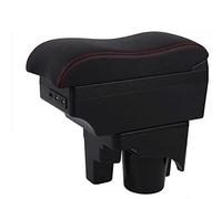 Bracciolo Auto,Centrale Poggiabraccio Uso Adatto for MK5 Golf MK 5 6 2005-2011 Car Braccioli Box Scatola centrale Contenuto Contenuto contenuto Portabicchieri interni Auto-styling(A black black line)