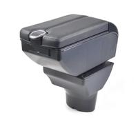 Bracciolo Auto Compatibile con Hyundai I20 2009-2013 - Poggia braccio per Auto in Pelle Nera con Posacenere, Vano Portaoggetti e Apertura Automatica - Nuovo Modello (I20 2009-2013)