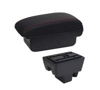 Bracciolo Auto Compatibile Con Skoda Per Rapid Box Bracciolo Per Auto Retrofit Accessori Per Auto Dettagli Interni Interfaccia USB Di Archiviazione(B1 Black red 3USB)