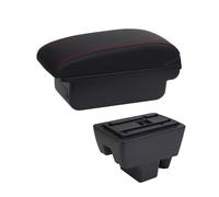 Bracciolo Auto Compatibile Con Skoda Per Rapid Box Bracciolo Per Auto Retrofit Accessori Per Auto Dettagli Interni Interfaccia USB Di Archiviazione(C1 Black red NO USB)
