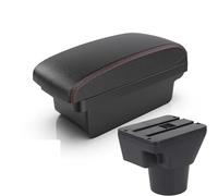 Bracciolo Auto Con Contenitore Interno Retrofit Con Linea Rossa E Bianca Per Kia Per Rio 2006 2007 2008 2009 2010 2011 Consolle(A1 Black red)