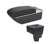 Bracciolo Auto Per EcoSport 2013-2017 2018 Scatola Bracciolo Per Auto Dettagli Interni Retrofit Scatola Portaoggetti Centrale Per Auto Bracciolo Console Centrale(A1 Black red 7USB)