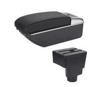 Bracciolo Auto Per EcoSport 2013-2017 2018 Scatola Bracciolo Per Auto Dettagli Interni Retrofit Scatola Portaoggetti Centrale Per Auto Bracciolo Console Centrale(A2 Black line 7USB)
