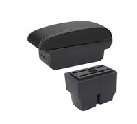 Bracciolo Auto Per Ford Per Fiesta Per MK7 2009 2010 2011 2012 2013-2017 Box Bracciolo Scatola Di Immagazzinaggio Bracciolo Auto Dettagli Interni Accessori Poggiabraccio Auto(B3 Black white 3USB)