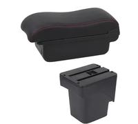 Bracciolo Auto Per Ford Per Focus Per C-Max 2005 2006 2007 2008 2009 2010 2011 Bracciolo Auto Bracciolo Centrale Console Doppio Strato Bracciolo Console Centrale(B2 Red Line)