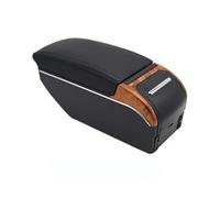 Bracciolo Auto Per Hyundai Per Accent Bracciolo Per Auto Parti Di Adattamento Poggiagomiti Console Centrale Accessori Per Riporre Gli Interni Con USB(A-Black black line)