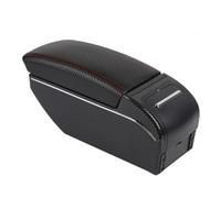 Bracciolo Auto Per Hyundai Per Accent Bracciolo Per Auto Parti Di Adattamento Poggiagomiti Console Centrale Accessori Per Riporre Gli Interni Con USB(Fiber red line)