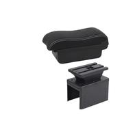 Bracciolo Auto Per Hyundai Per I20 2021 2022 2023 2024 Bracciolo Box Auto Bracciolo Box Parti Interne Scatola Portaoggetti Accessori Auto Poggiabraccio Auto(A2 Black white NOUSB)