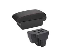 Bracciolo Auto Per KIA Per RIO Per Bracciolo Per Sud Per America 2015 2016 2017 2018 2019 Bracciolo Bracciolo Box Parte Auto Storage Accessori Auto(B1 Black red 3USB)