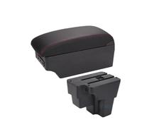 Bracciolo Auto Per KIA Per RIO Per Bracciolo Per Sud Per America 2015 2016 2017 2018 2019 Bracciolo Bracciolo Box Parte Auto Storage Accessori Auto(A1 Black red 7USB)