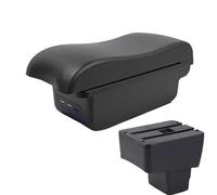 Bracciolo Auto Per Mazda 2 Per Skyactiv Per Versione Cx3 Per CX-3 Box Bracciolo Auto Portaoggetti Centrale Dedicato Accessori Poggiabraccio Vano Portaoggetti(B2 Black line 3 USB)
