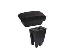 Bracciolo Auto Per Peugeot 107 2011 2012 2013 2014 2015 2016 2017 2018 2019 Box Portaoggetti Per Bracciolo Auto Accessori Interni Auto Dedicati Bracciolo Console Centrale(A1 Black red NO USB)