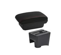 Bracciolo Auto Per POLO Per Mk5 6R Per 2010 2011 2012 2013 2014 2015-2018 Bracciolo Auto Scatola Portaoggetti Accessori Interni Auto Retrofit Auto Braccioli(A1 Black red NO USB)