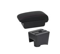 Bracciolo Auto Per POLO Per Mk5 6R Per 2010 2011 2012 2013 2014 2015-2018 Bracciolo Auto Scatola Portaoggetti Accessori Interni Auto Retrofit Auto Braccioli(B1 Black red 3USB)