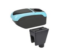 Bracciolo Auto Per Spark Per Spark 3 III Aveo T200 Bracciolo Box Auto Bracciolo Auto Scatola Portaoggetti Rinforzo Interno Elevazione(Black Blue)