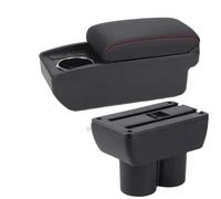 Bracciolo Auto Per Suzuki Per Jimny JB23 JB43 1998-2017 Bracciolo Auto Parti Retrofit Portabicchieri Scatola Portaoggetti Accessori Poggiabraccio Vano Portaoggetti(B1 Black red 6USB)