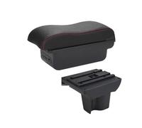 Bracciolo Auto Per TOYOTA Per RUSH 2011-2019 Box Bracciolo Interni Retrofit Parte Scatola Di Immagazzinaggio Accessori Auto Dettaglio Scatola Bracciolo(B1 Black red 3USB)