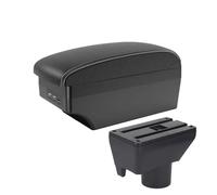 bracciolo auto Per Toyota Per Yaris Per Vitz Per Vios 2011-2017 Auto Bracciolo Box Doppio Strato Grande Spazio Centrale Scatola Di Negozio(A3 white line 7USB)