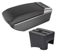 Bracciolo Auto Per VW Per POLO Mk5 6R Per Vento Bracciolo Per Auto Scatola Interni Parti Ricambio Accessori Riporre Interfaccia USB(B1 Black red NO USB)